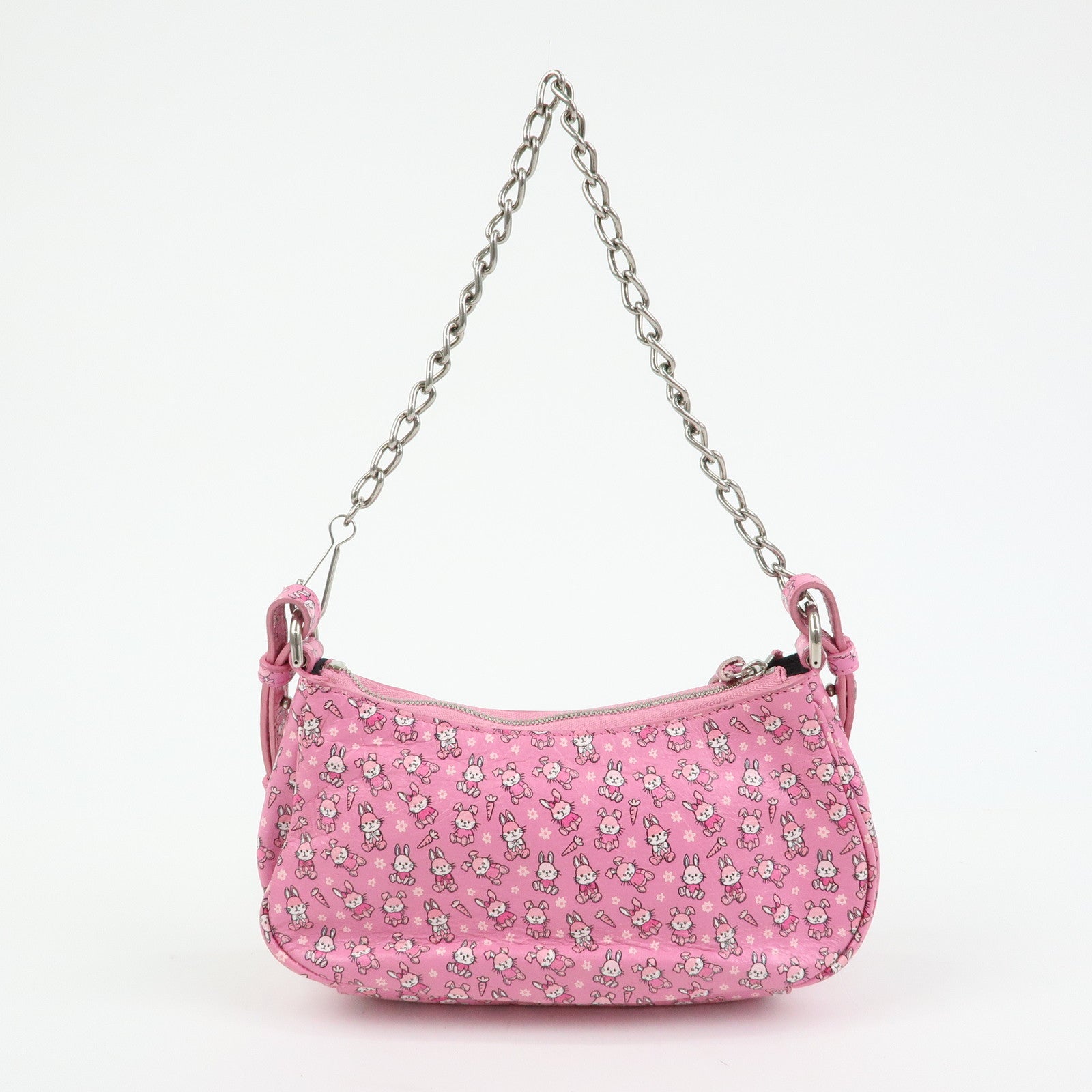 BALENCIAGA Le Cagole Mini Rabbit Pattern Leather Shoulder Bag 695814