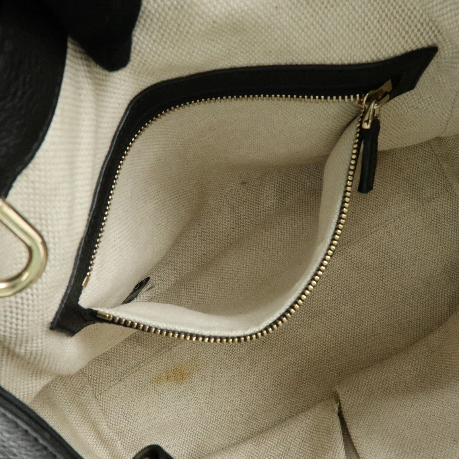 GUCCI SOHO Interlocking G 2Way Bag Hand Shoulder Bag Black 336751