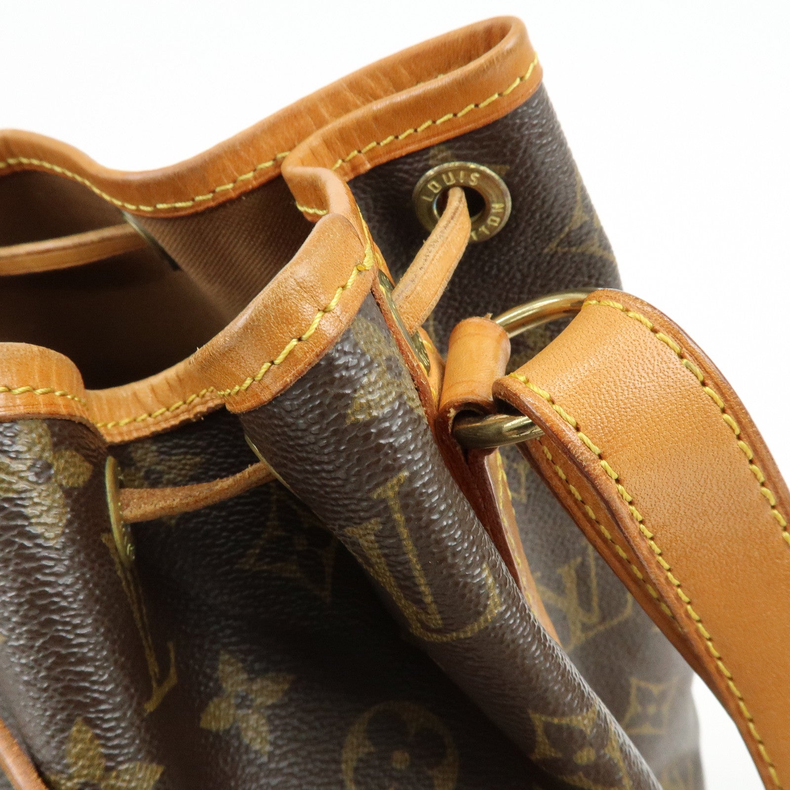 Louis Vuitton Monogram Canvas Petit Noe Shoulder Bag Brown M42226