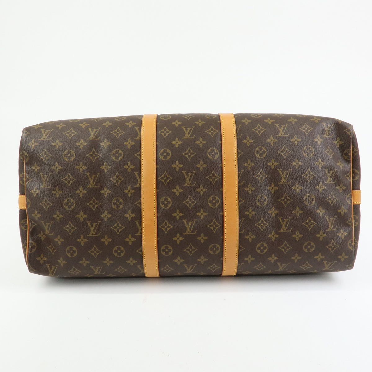 Louis Vuitton Keep All Bandouliere 55 Boston Bag Brown M41414