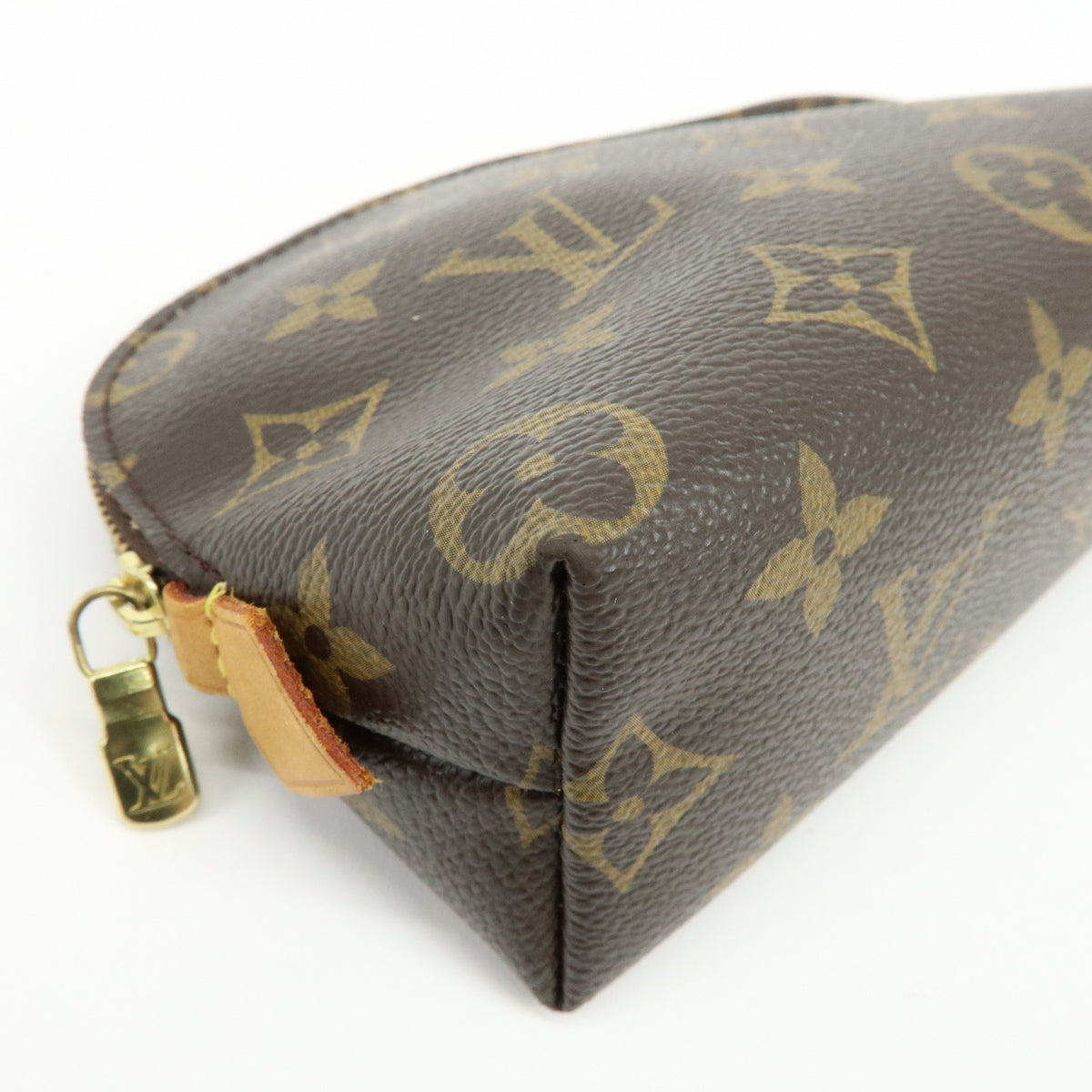 Louis Vuitton Monogram Pochette Cosmetic PM Pouch Brown M47515