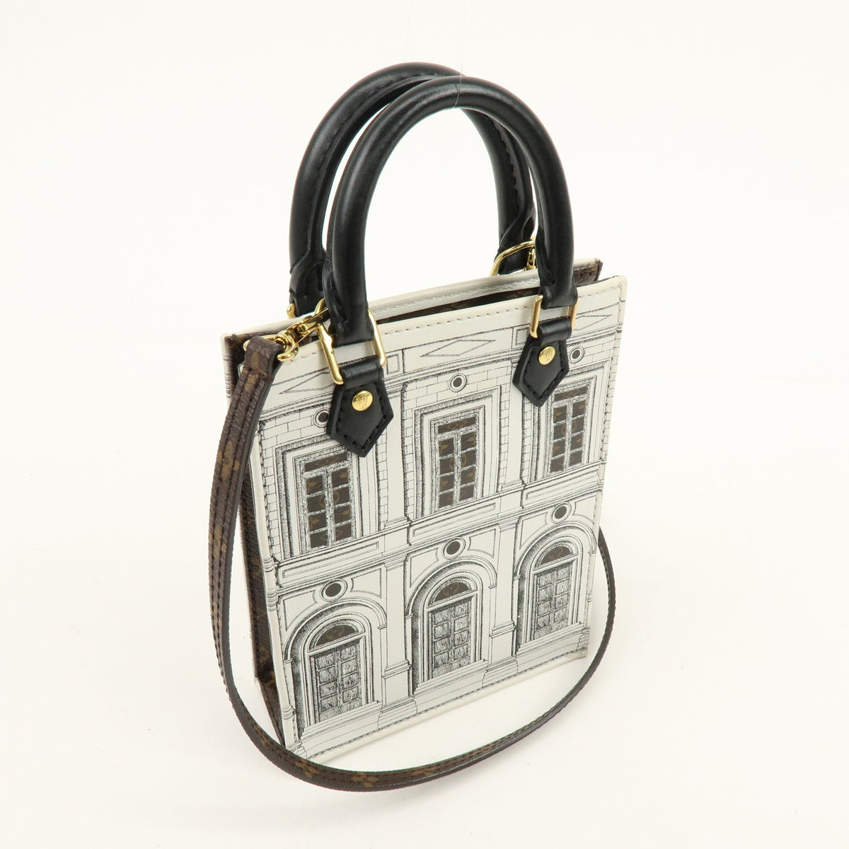Louis Vuitton Monogram Petit Sac Plat x Fornasetti 2Way Bag M80991