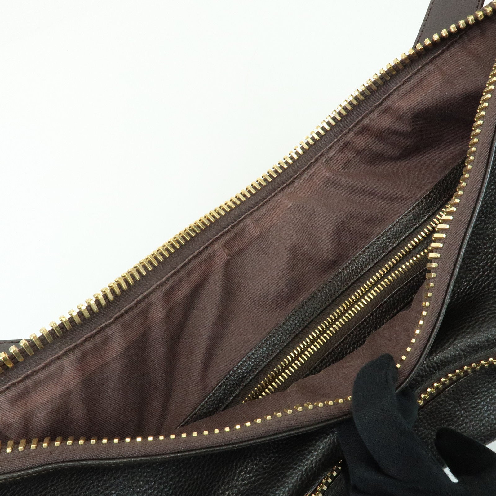 TOM FORD Leather Shoulder Bag Crossbody Bag Black