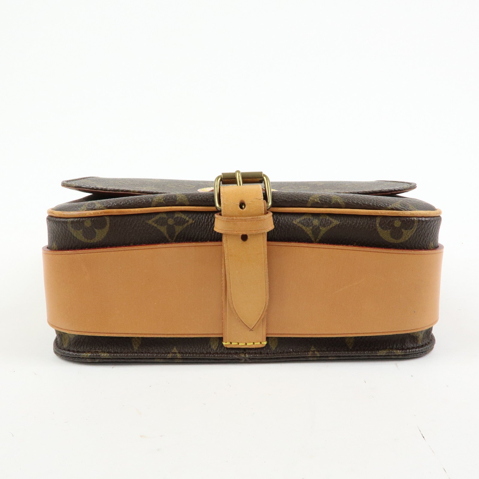 Louis Vuitton Monogram Cartouchiere MM  Shoulder Bag Brown M51253