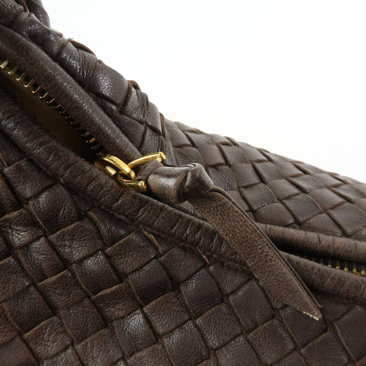 BOTTEGA VENETA Hobo Intrecciato Leather Shoulder Bag Hand Bag 115654
