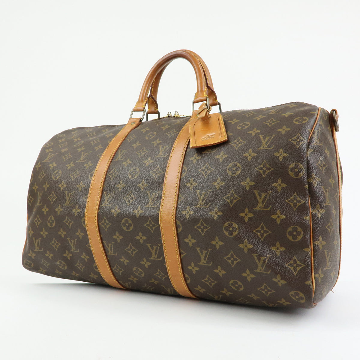 Louis Vuitton Monogram Keep All Bandouliere 50 Boston Bag M41416