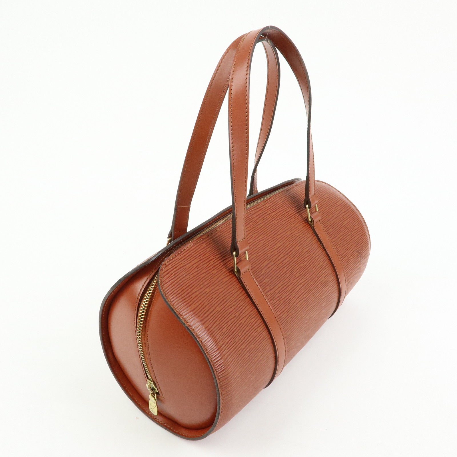 Louis Vuitton Epi Soufflot Leather Hand Bag Kenya Brown M52223