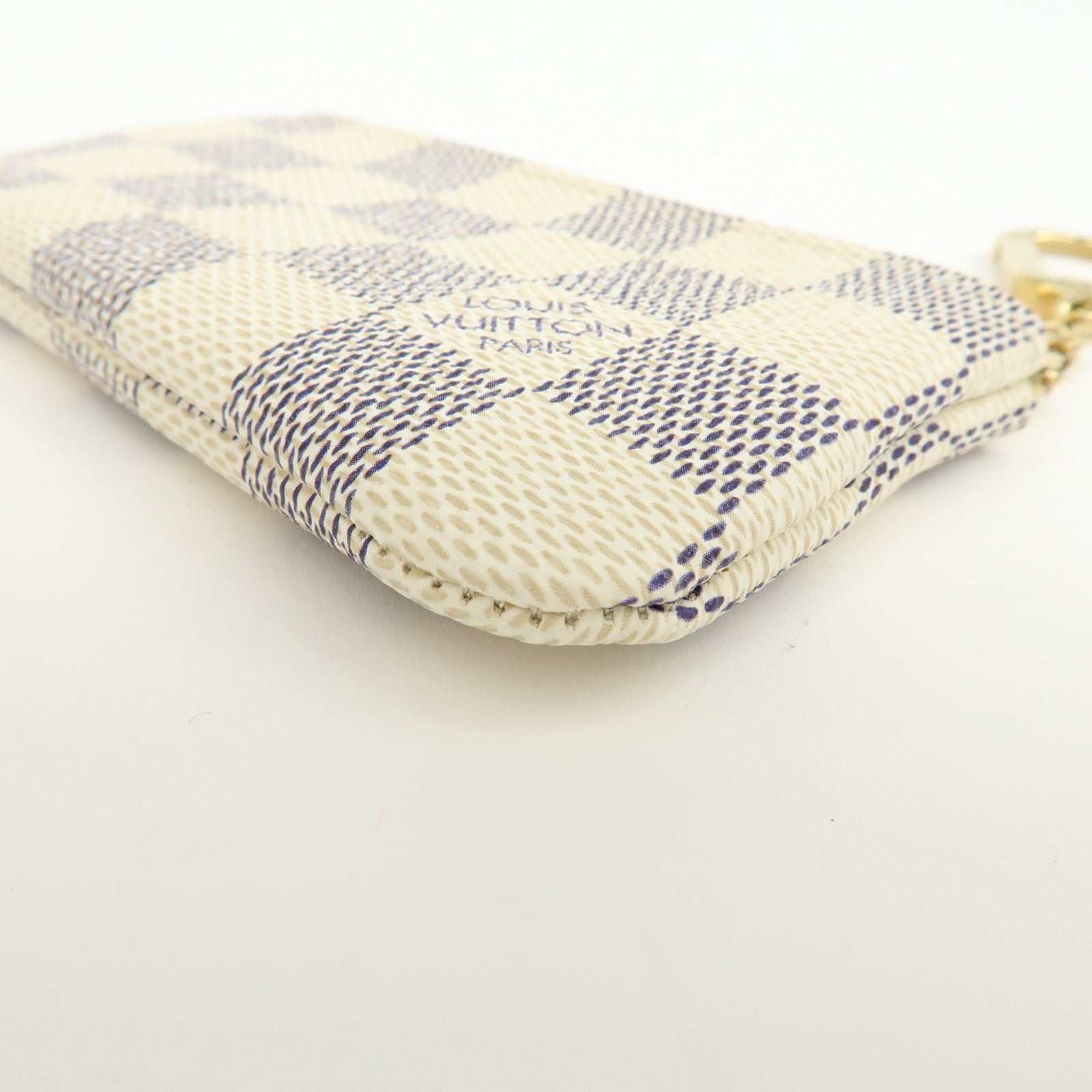 Louis Vuitton Damier Azur Pochette Cles Coin Case N62659