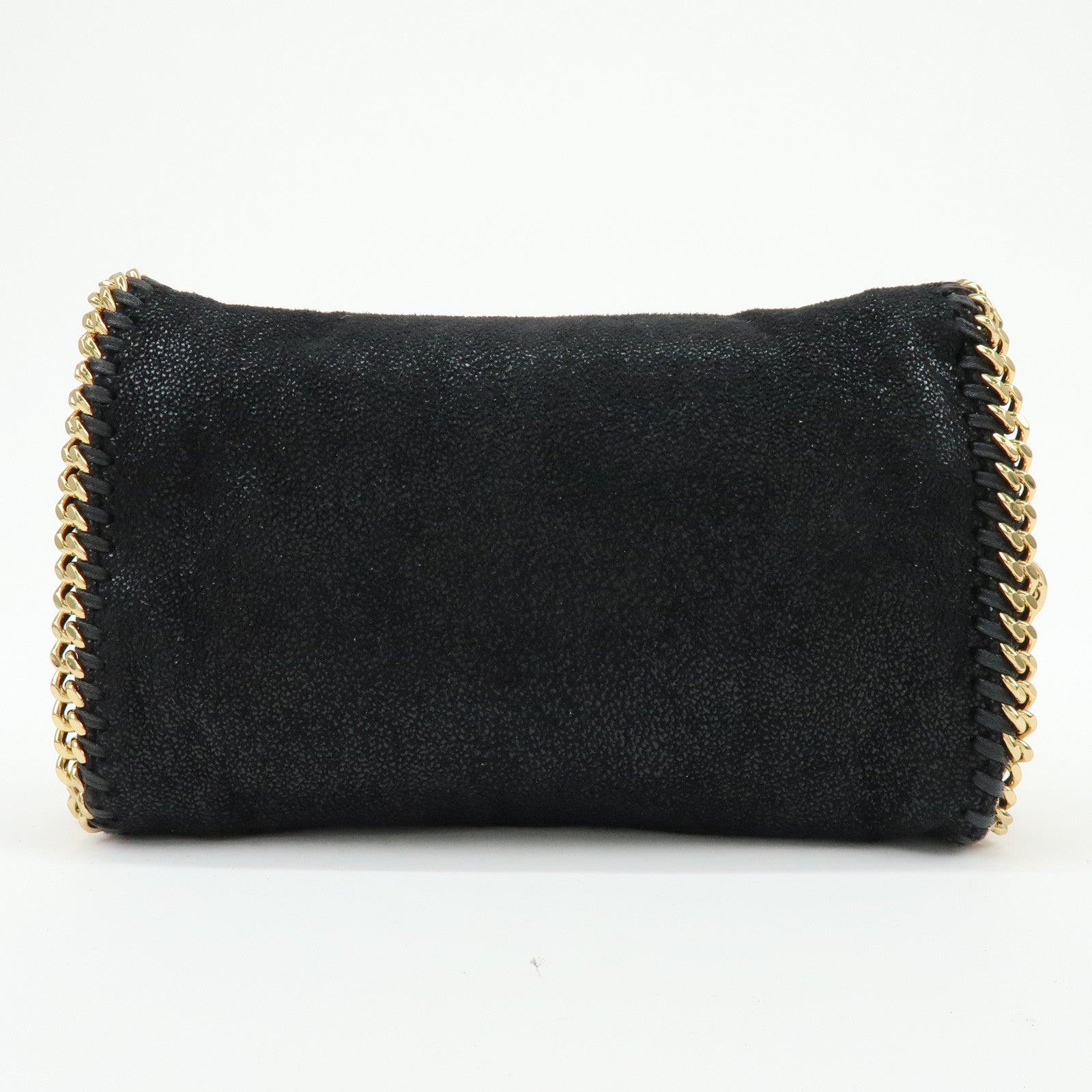 STELLA MCCARTNEY Falabella Faux Leather Shoulder Bag Black 495150