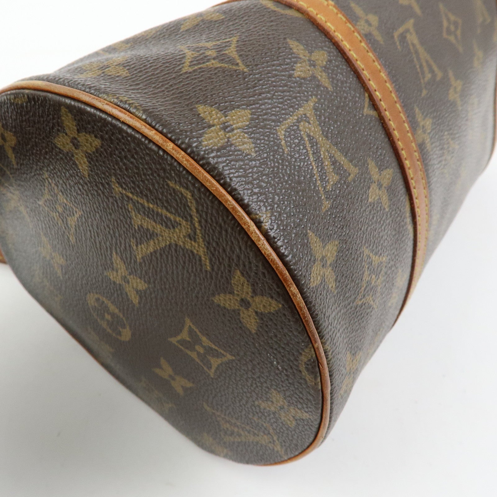 Louis Vuitton Monogram Papillon 30 Hand Bag Brown M51385