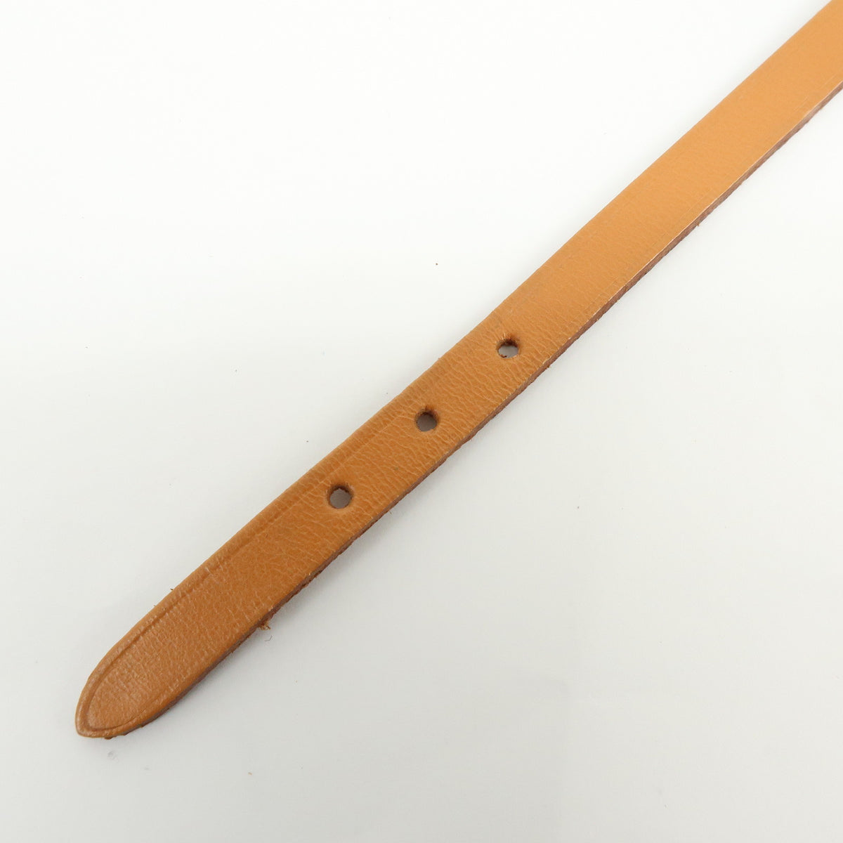 HERMES Leather Api 3 H Buckle Bracelet Brown