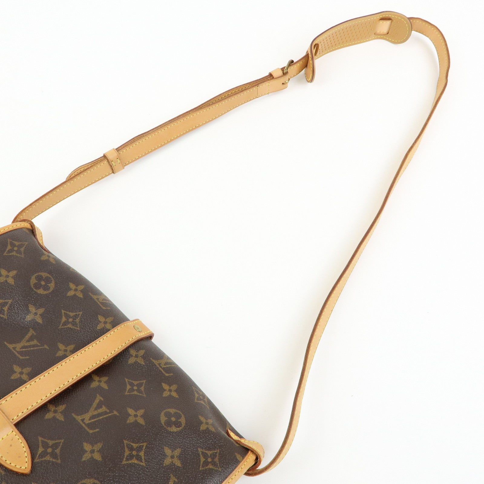 Louis Vuitton Monogram Saumur 30 Shoulder Crossbody Bag Brown M42256