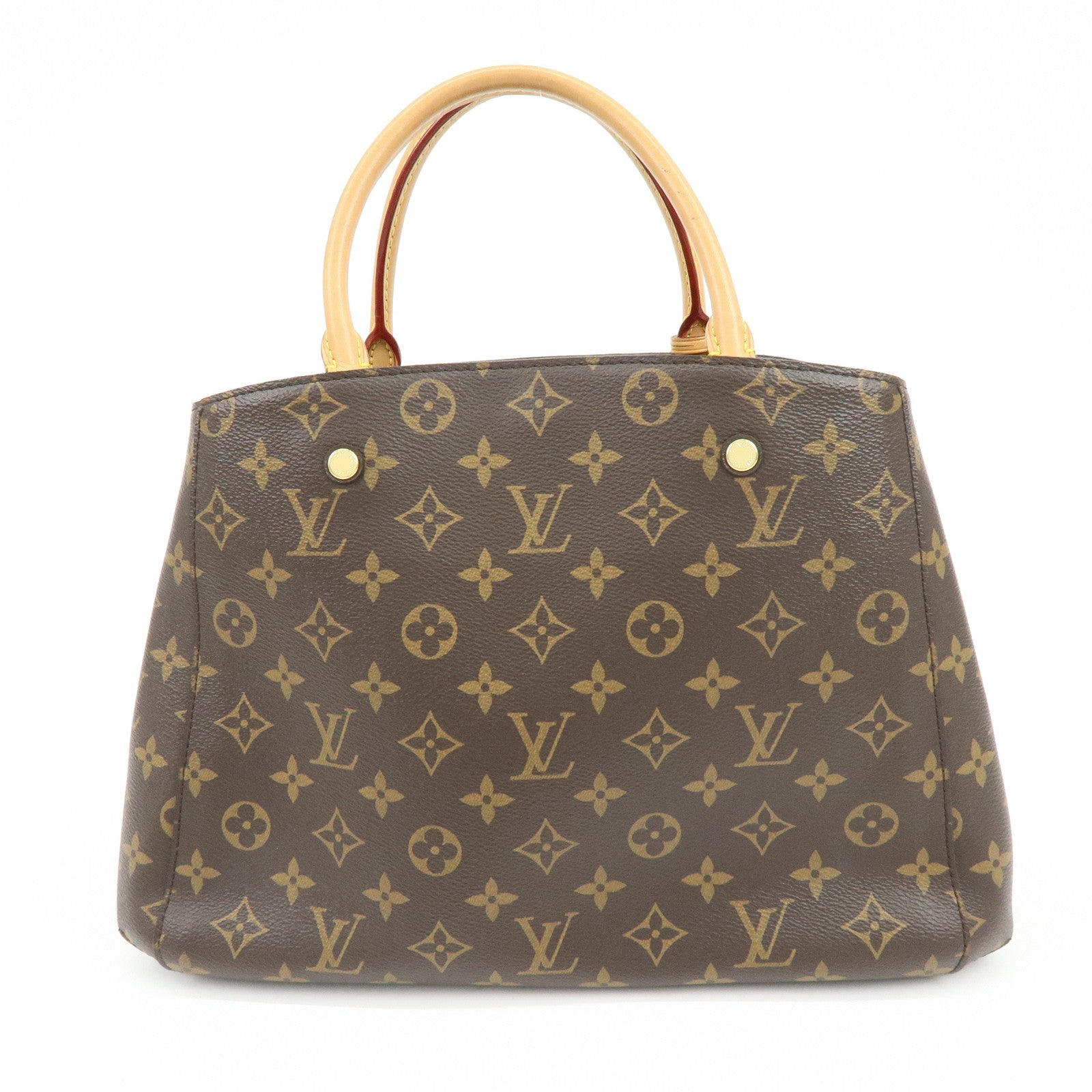 Louis Vuitton Monogram Montaigne MM 2Way Bag Hand Bag Brown M41056