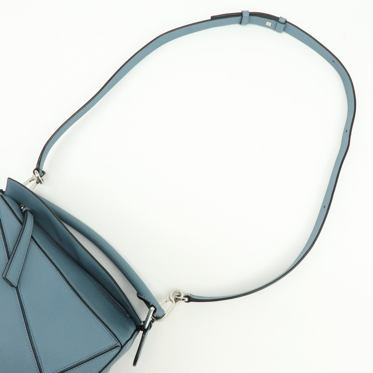 LOEWE Anagram Puzzle Bag Leather 2Way Bag Hand Shoulder Bag Light Blue