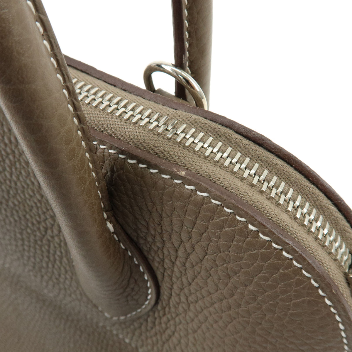 HERMES Blolide 31 Taurillon Clemence 2Way Bag Hand Bag C Stamped Etoupe