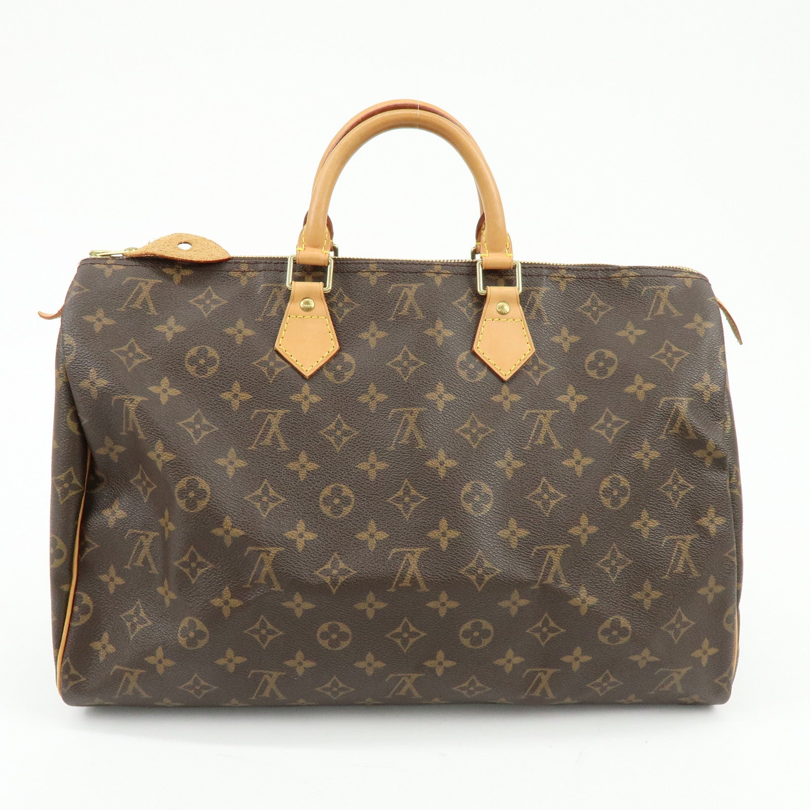 Louis Vuitton Monogram Speedy 40 Hand Bag Boston Bag Brown M41522