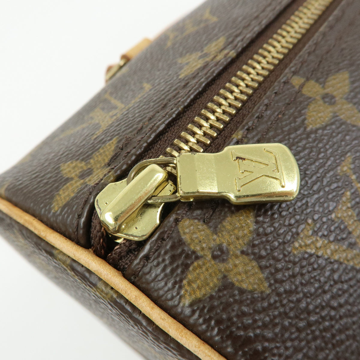 Louis Vuitton Monogram Papillon 30 Hand Bag Brown M51385