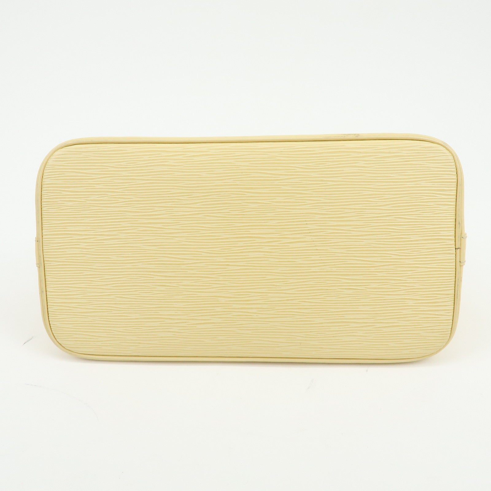 Louis Vuitton Epi Alma Leather Hand Bag Vanilla Light Yellow M5214A