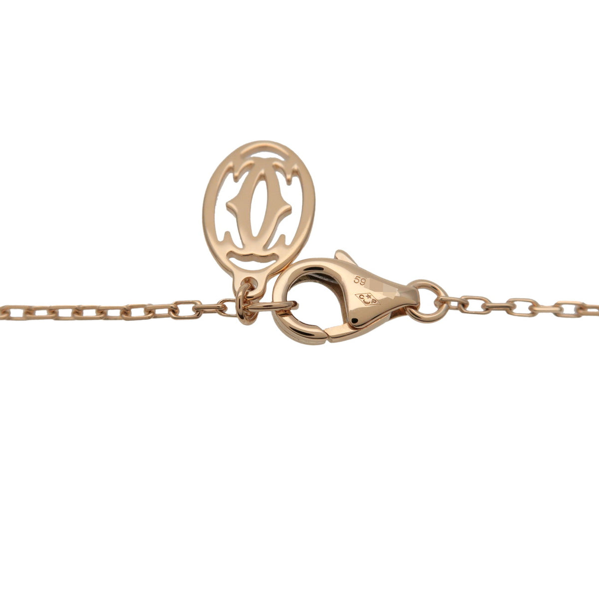 Cartier D'amour 1P Diamond Necklace SM K18 750YG Yellow Gold