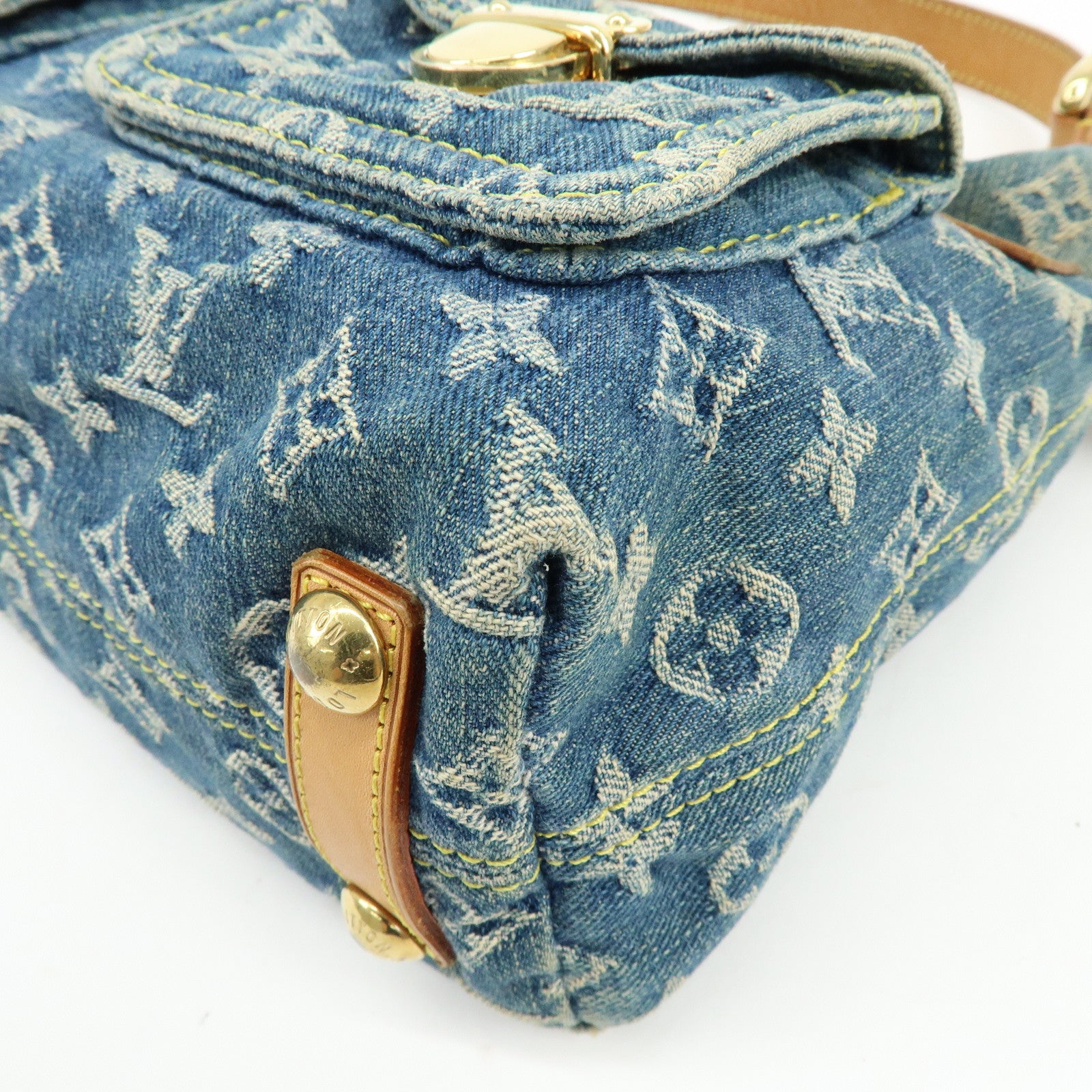 Louis Vuitton Monogram Denim Baggy PM 2Way Bag Shoulder Bag M95049