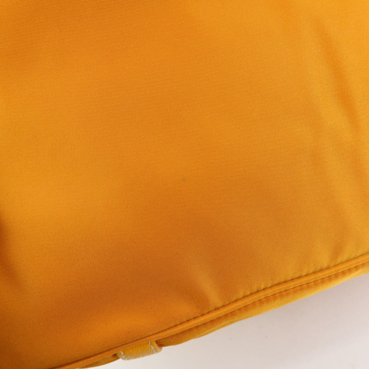 PRADA Triangle Logo Nylon Leather Tote Bag Shoulder Bag Orange BR4253