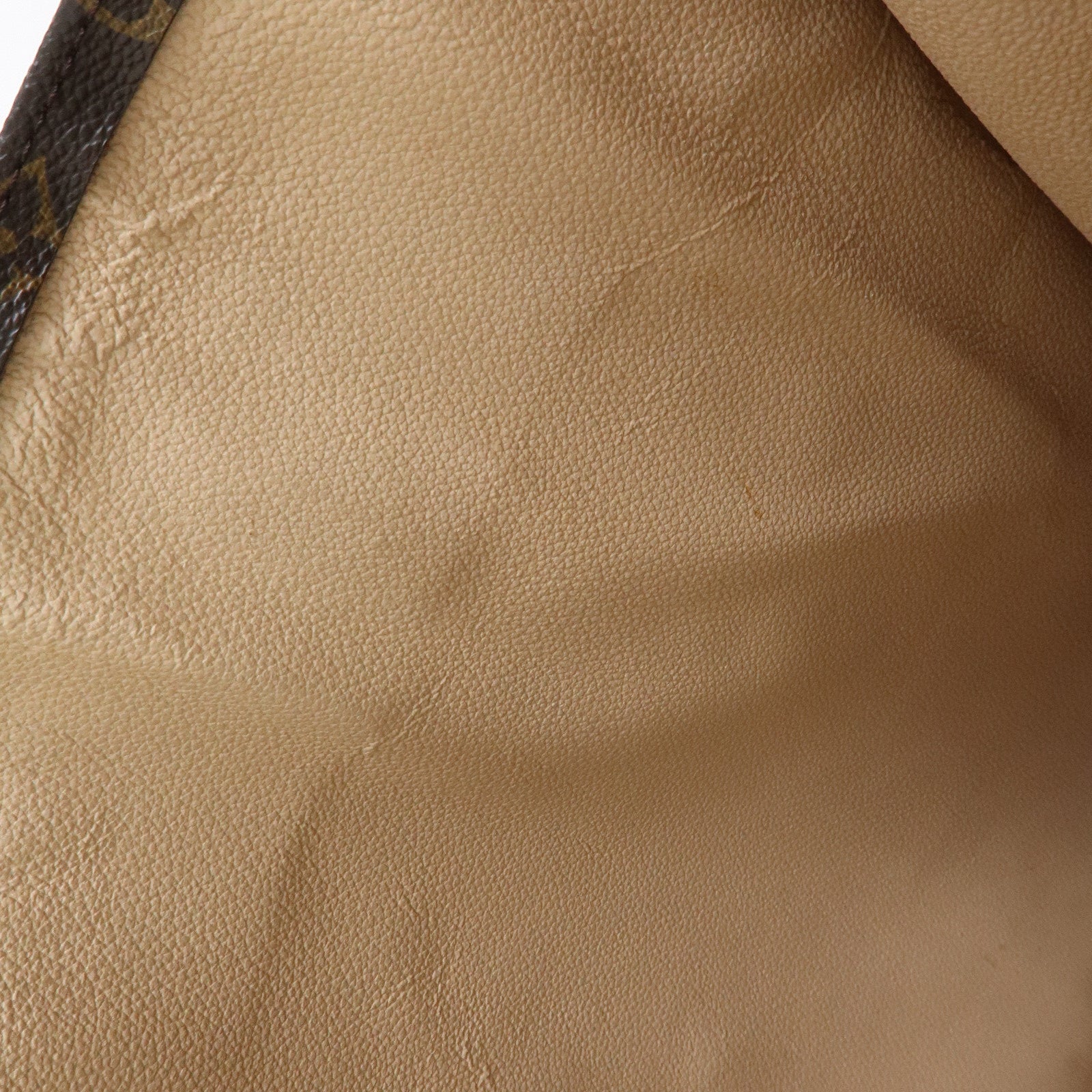 Louis Vuitton Monogram Sac Plat Tote Bag Hand Bag Brown M51140