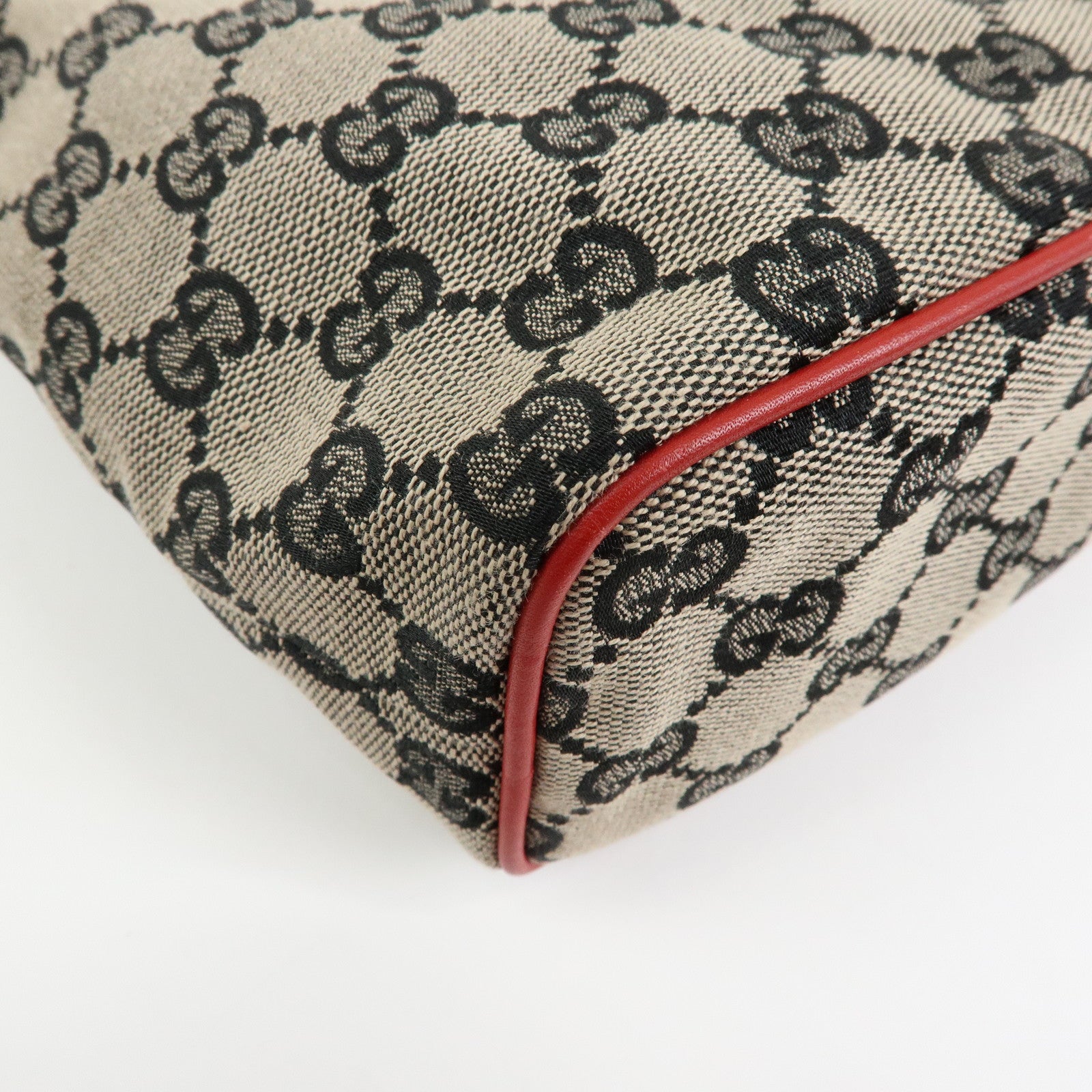 GUCCI GG Canvas Leather Vanity Accessory Pochette Mini Pouch 039・1147