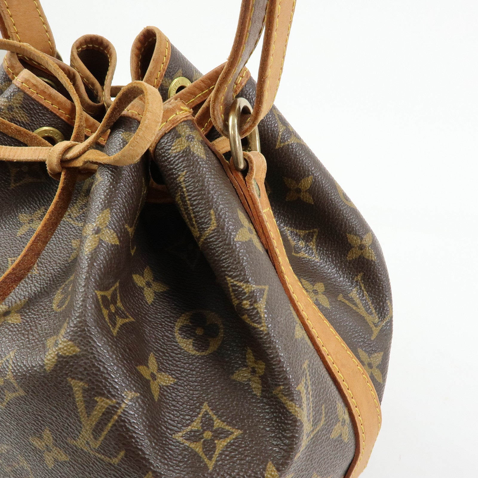Louis Vuitton Monogram Petit Noe Shoulder Bag Brown M42226