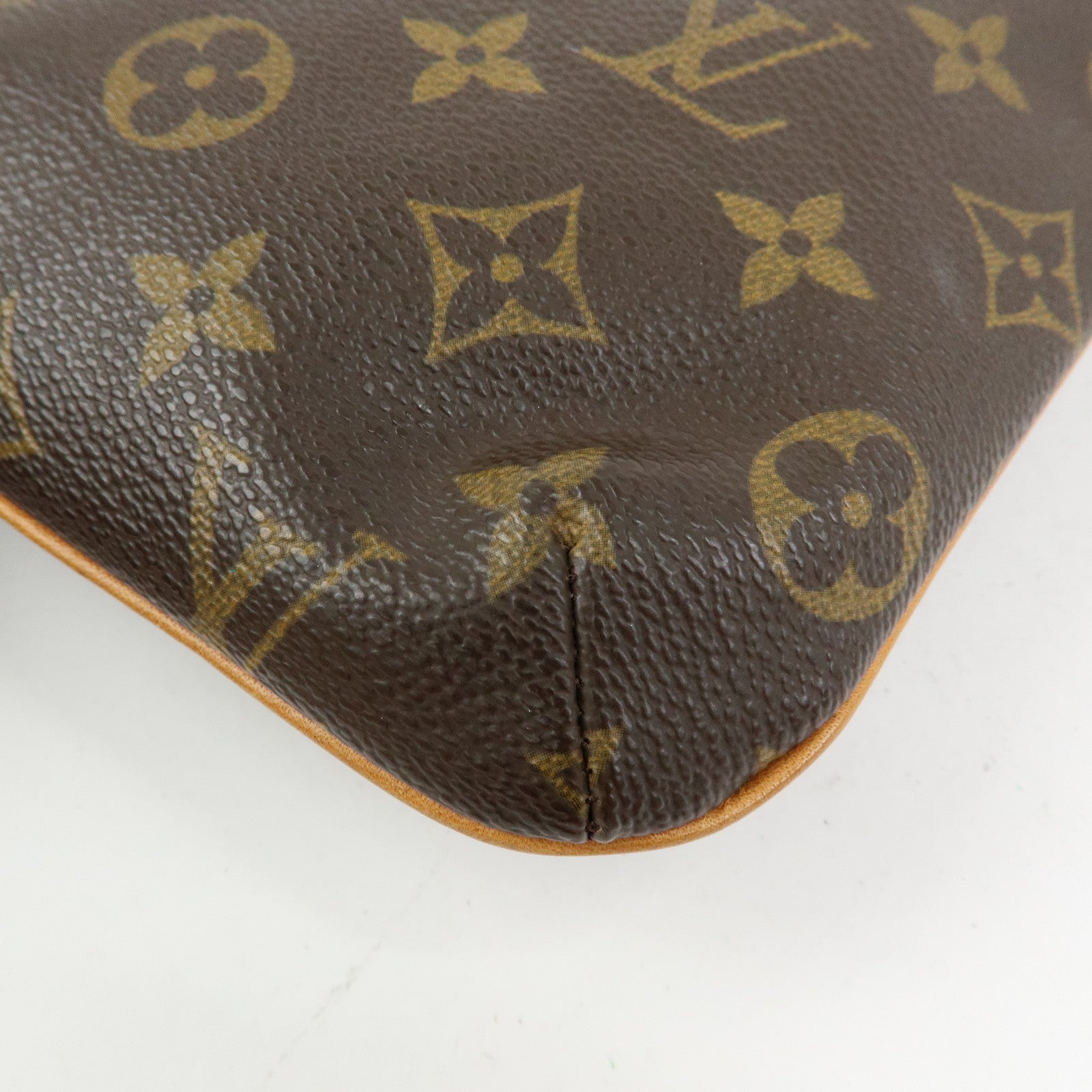 Louis Vuitton Monogram Partition Pouch Wristlet Bag Brown M51901