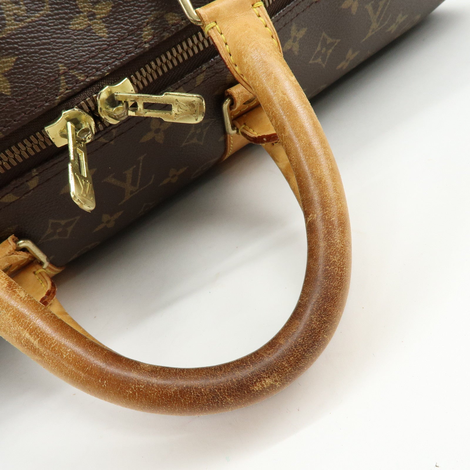 Louis Vuitton Monogram Keep All 55 Boston Bag Hand Bag Brown M41424