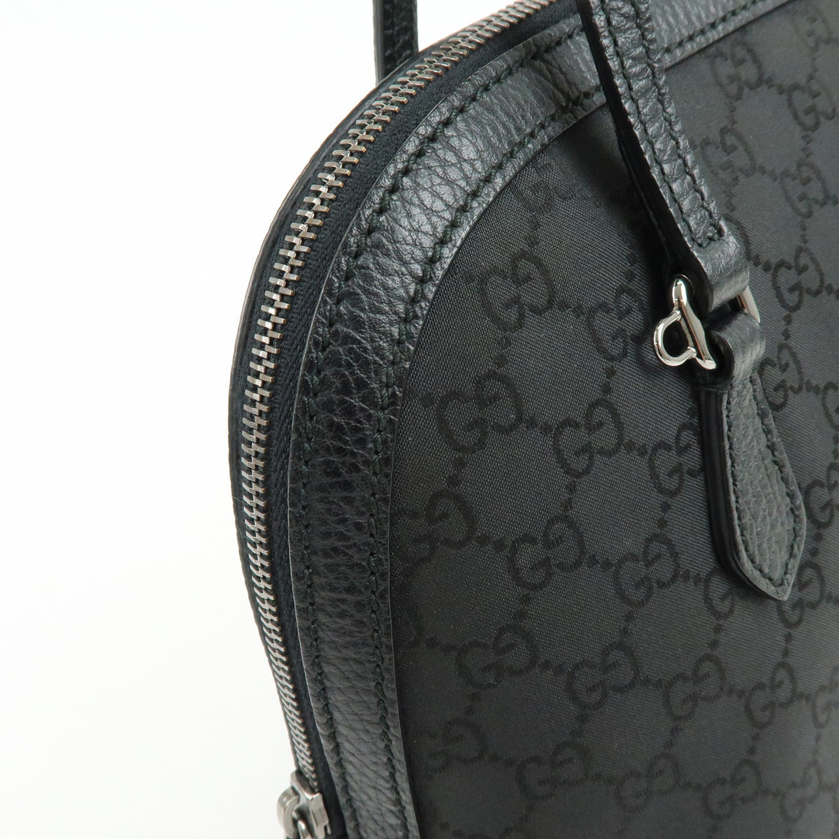 GUCCI Interlocking G GG Nylon 2Way Bag Hand Bag Shoulder Bag 420023