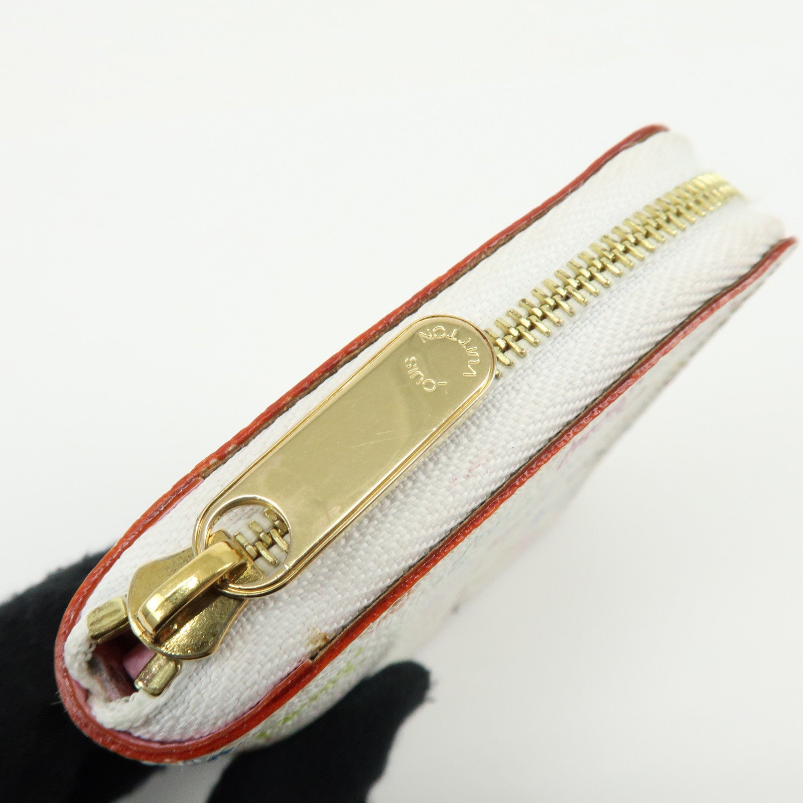 Louis Vuitton Monogram Multicolor Round Zippy Coin Purse Blanc M93741