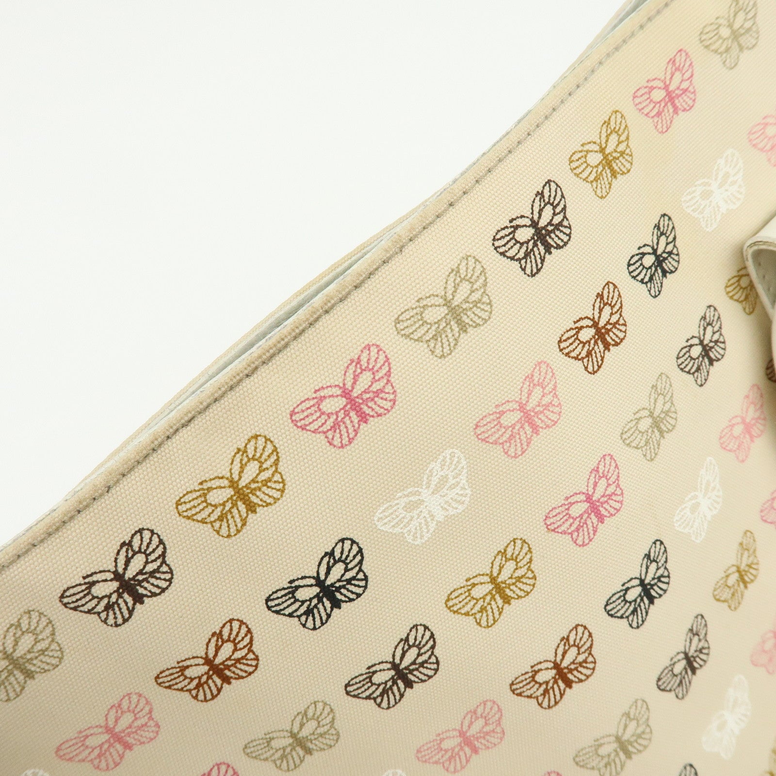 BOTTEGA VENETA Canvas Leather Shoulder Bag Tote Bag Light Pink