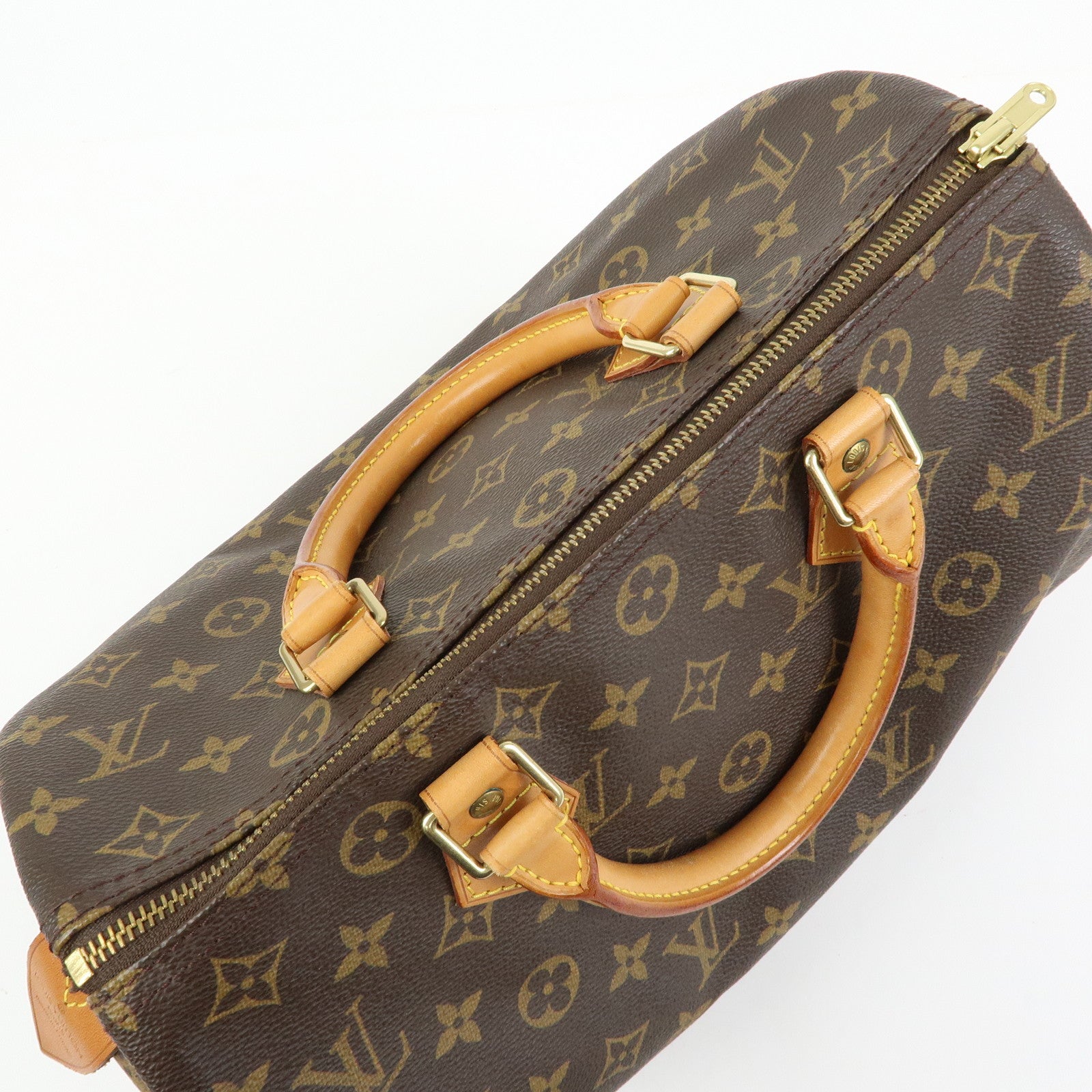 Louis Vuitton Monogram Speedy 30 Boston Bag Hand Bag Brown M41526