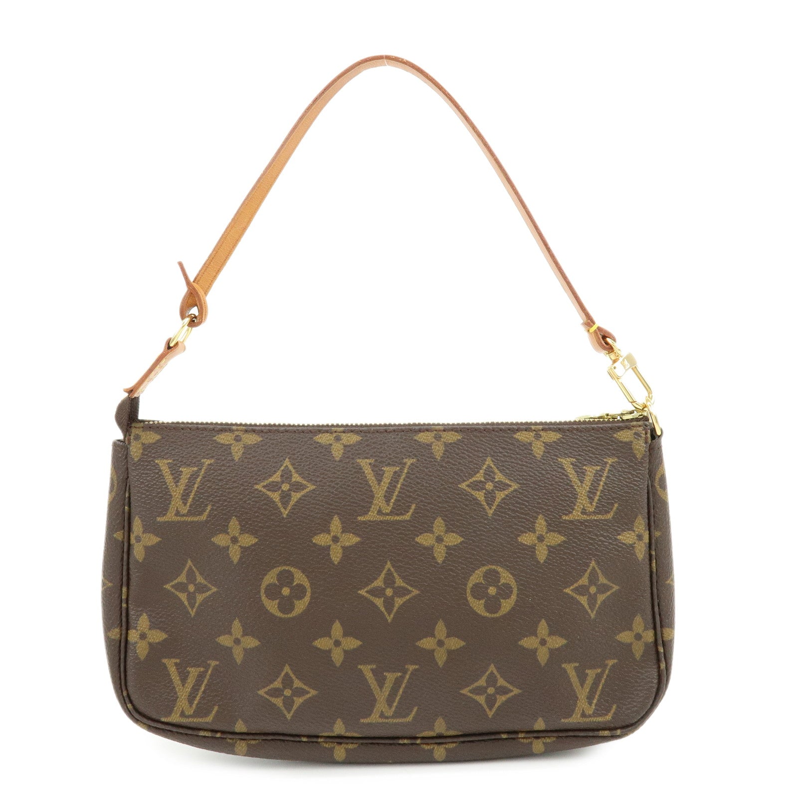 Louis Vuitton Monogram Pochette Accessoires Hand Bag Brown M51980