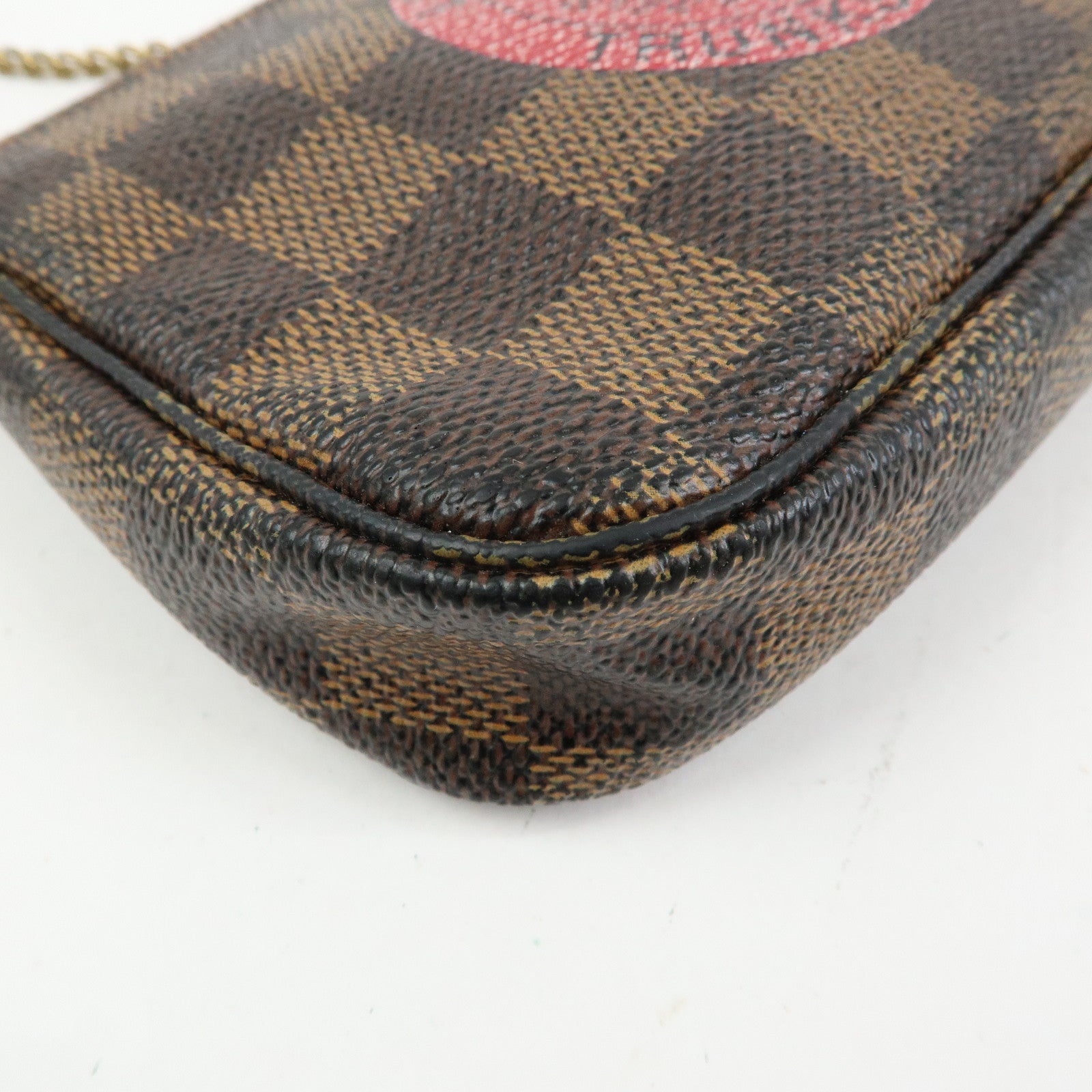 Louis Vuitton Damier T&B Mini Pochette Accessoires Pouch Brown N58011