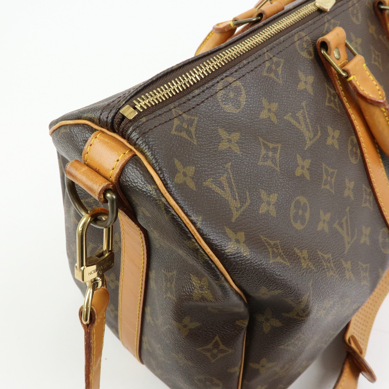 Louis Vuitton Monogram Keep All Bandouliere 45 Boston Bag M41418