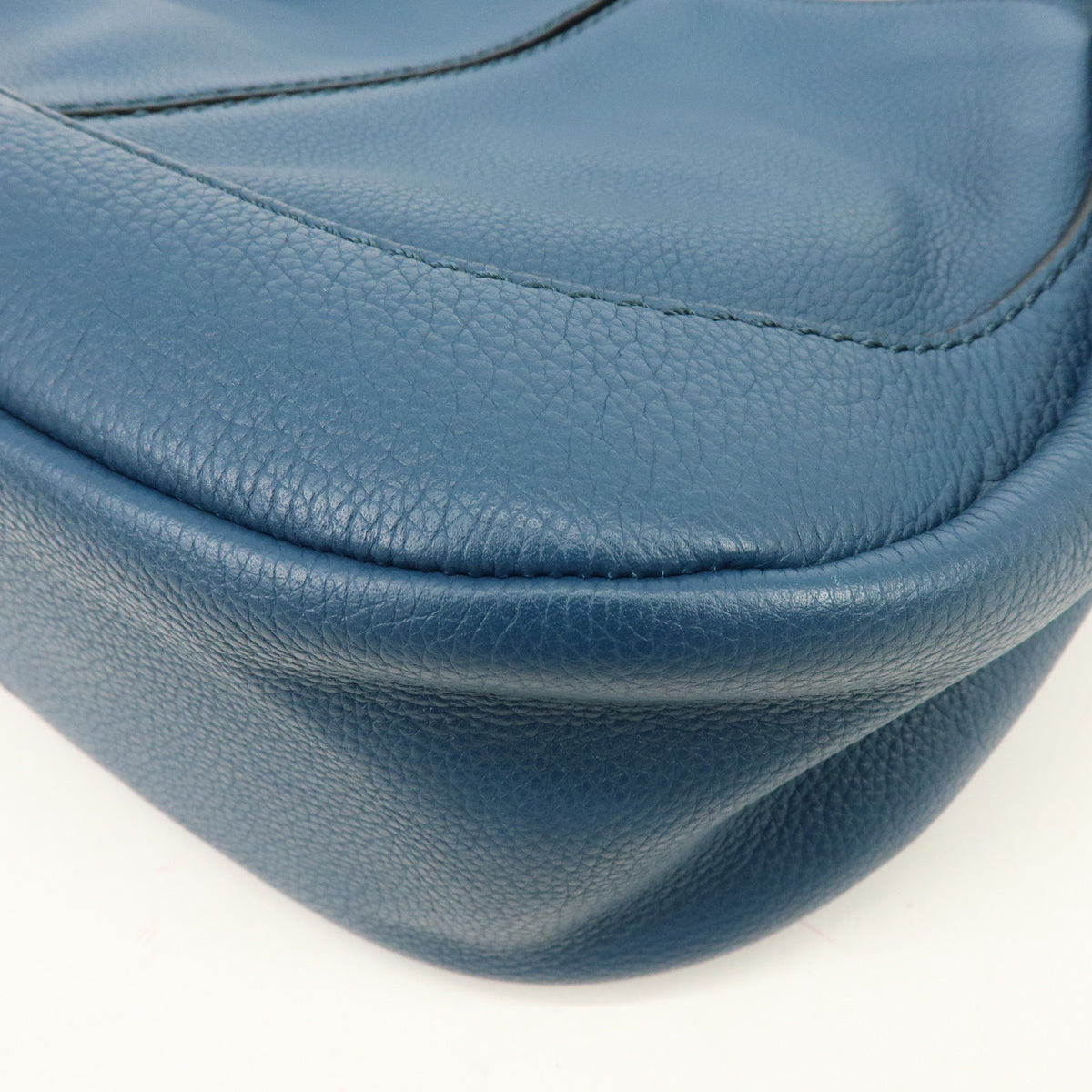TOD'S  Hobo Leather Shoulder Bag Hand Bag Blue