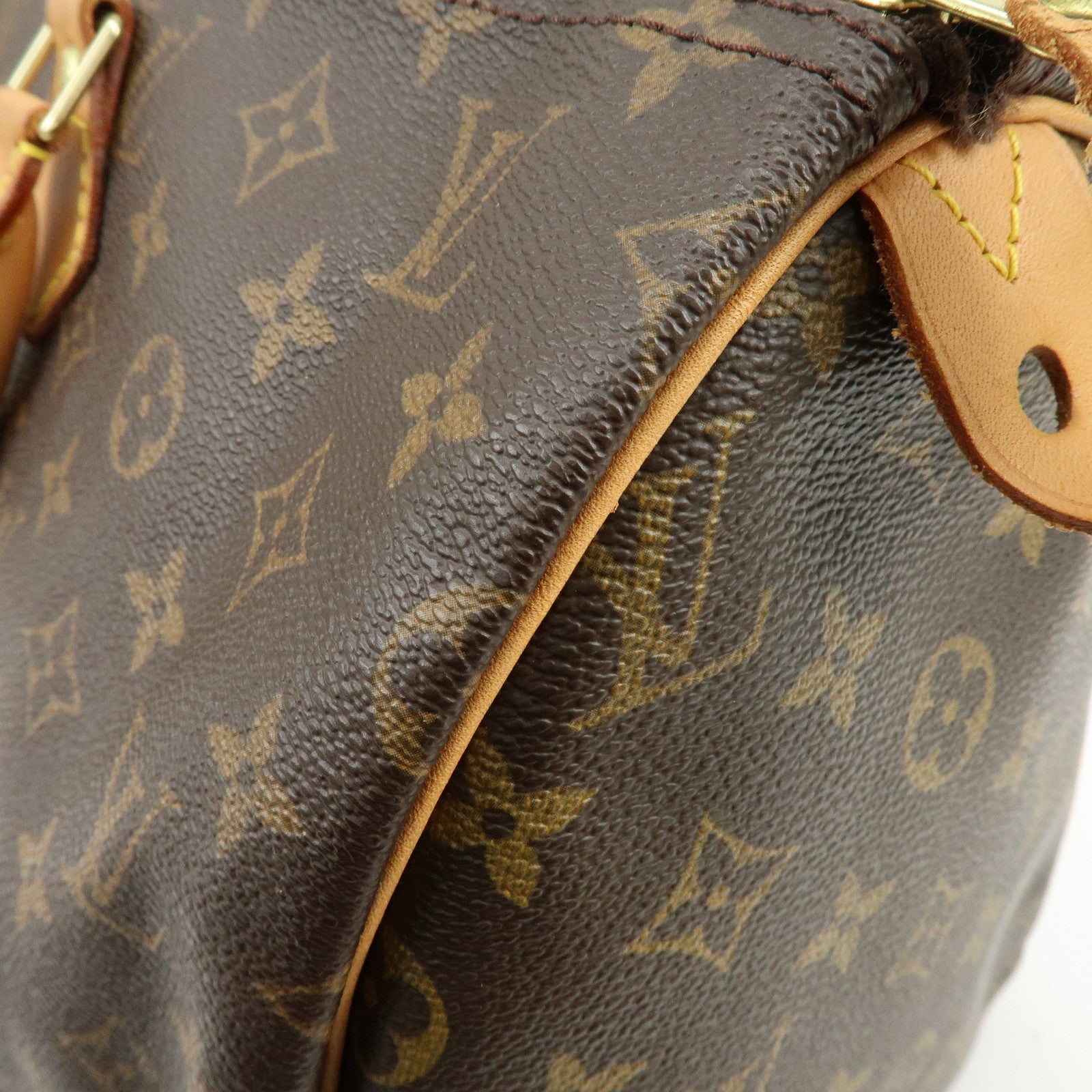 Louis Vuitton Monogram Speedy 40 Hand Bag Boston Bag Brown M41522