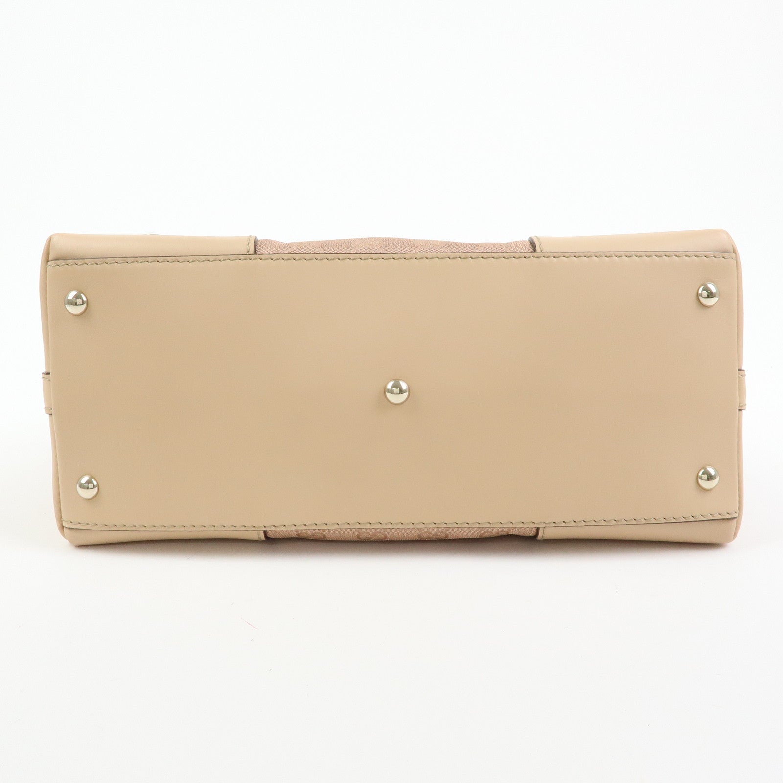 GUCCI Lovely Heart GG Canvas Leather Shoulder Hand Bag Pink 257070