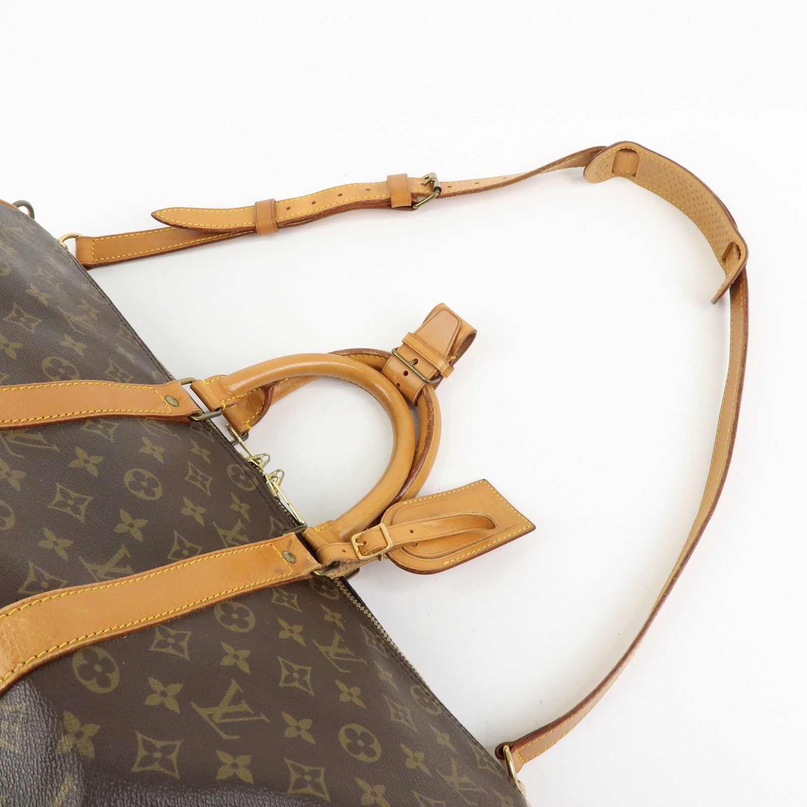 Louis Vuitton Monogram Keep All Bandouliere 45 Boston Bag M41418