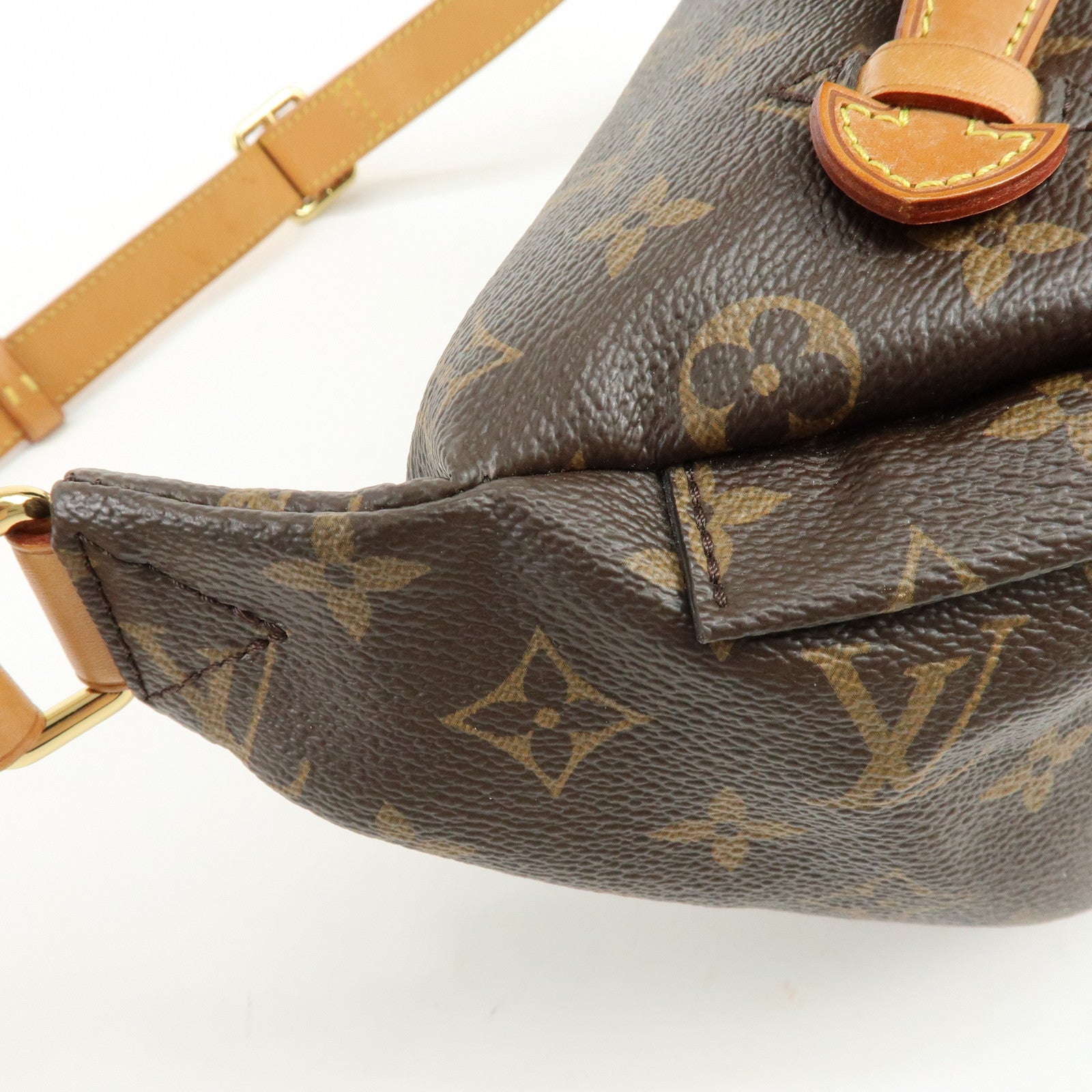 Louis Vuitton Monogram Bum Bag Crossbody Shoulder Bag Brown M43644