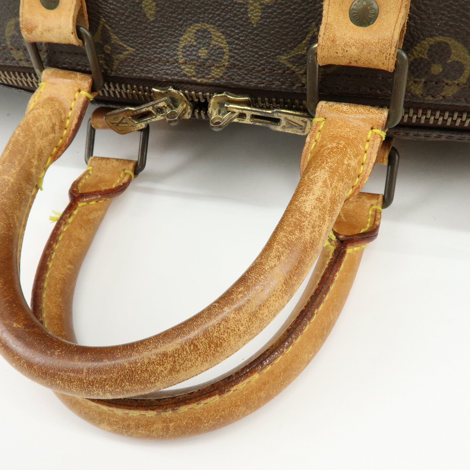 Louis Vuitton Monogram Keep All Bandouliere 45 Boston Bag Brown M41418