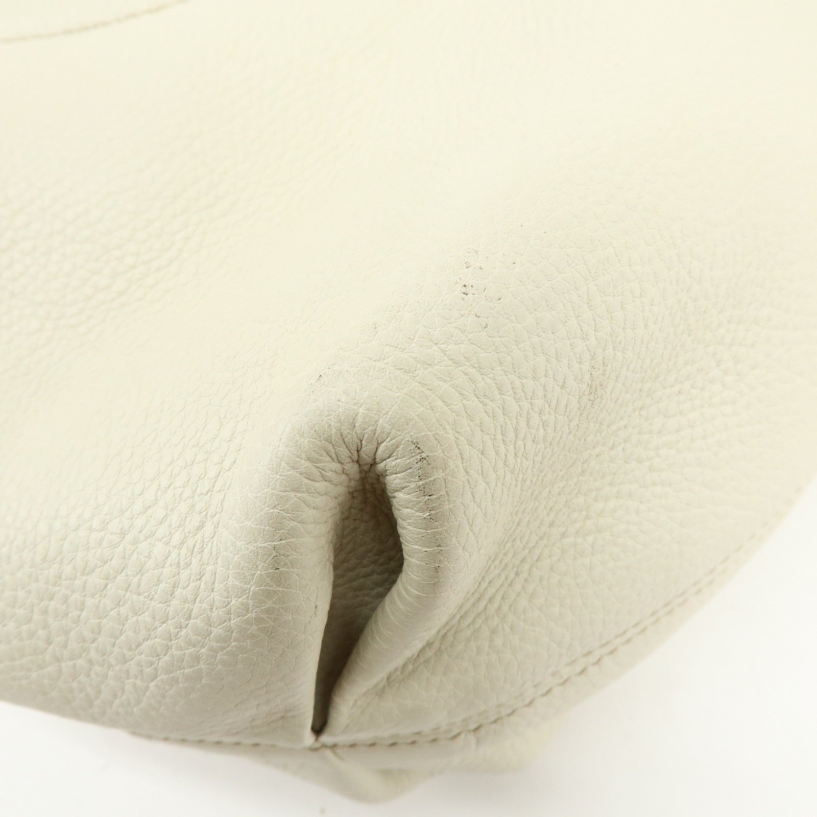 GUCCI SOHO Interlocking G Leahter Shoulder Bag White 282304