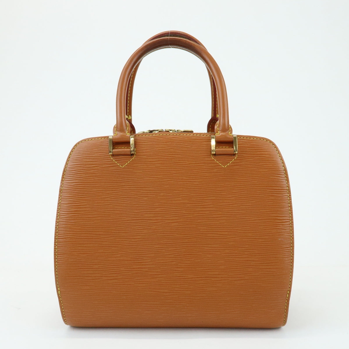 Louis Vuitton Epi Pont Neuf Leather Hand Bag Zipang Gold M52058