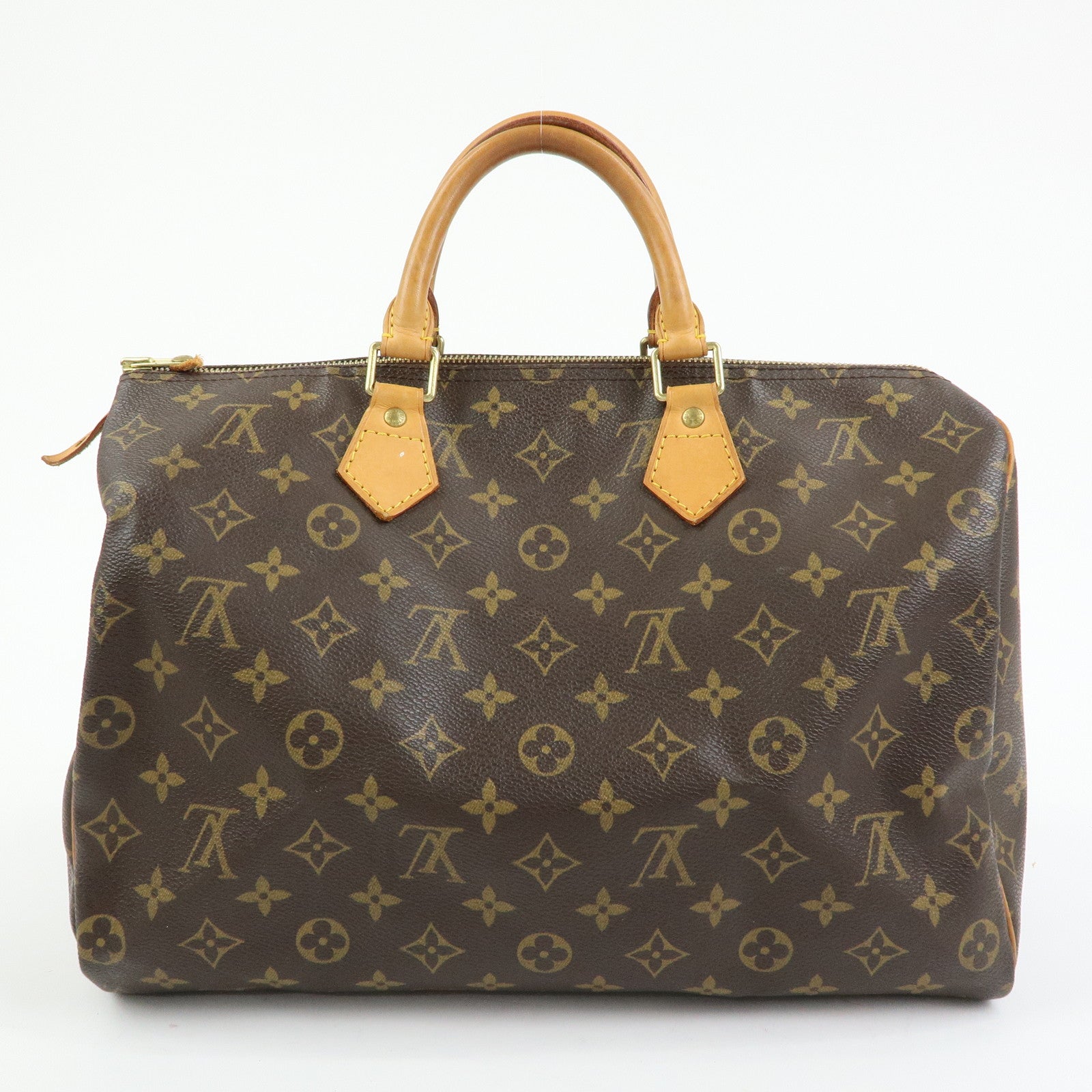 Louis Vuitton Monogram Speedy 35 Boston Bag Hand Bag Brown M41524