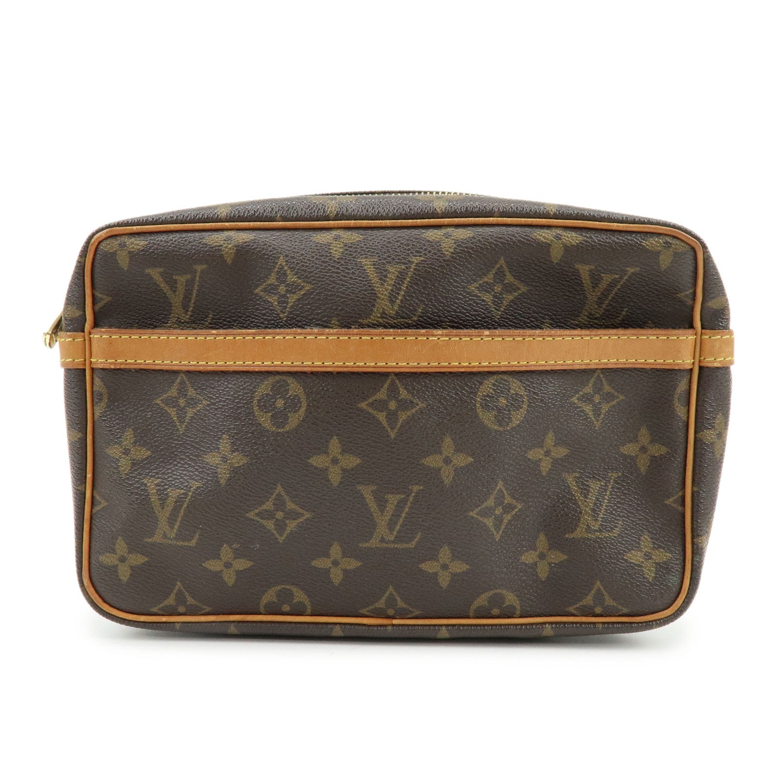 Louis Vuitton Monogram Compiegne 23 Pouch Clutch Bag Brown M51845