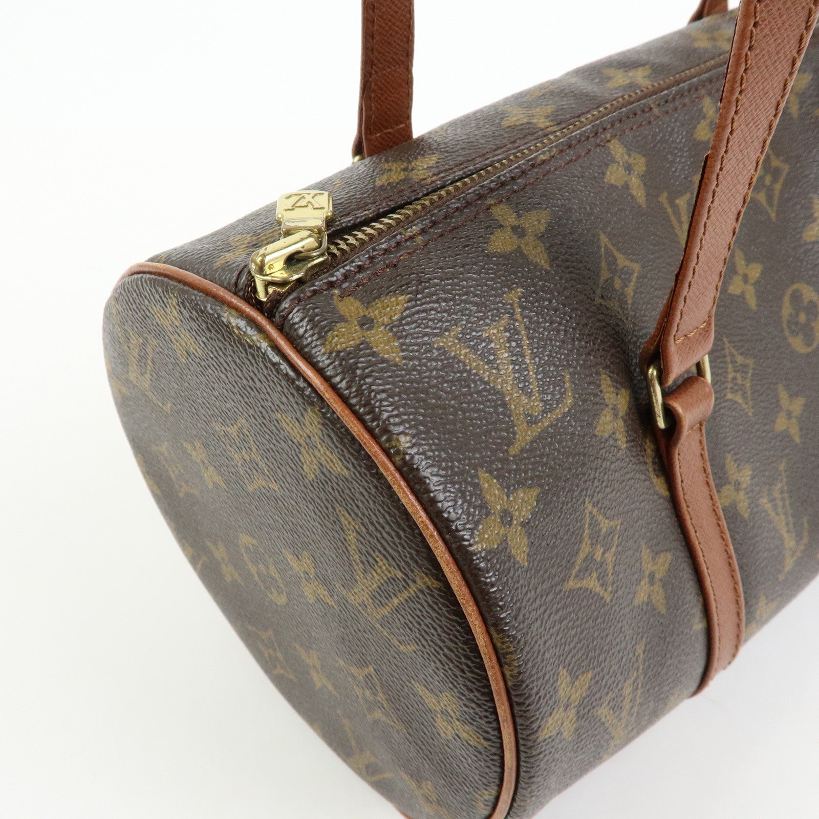 Louis Vuitton Monogram Papillon 30 Hand Bag Brown Old Style M51365