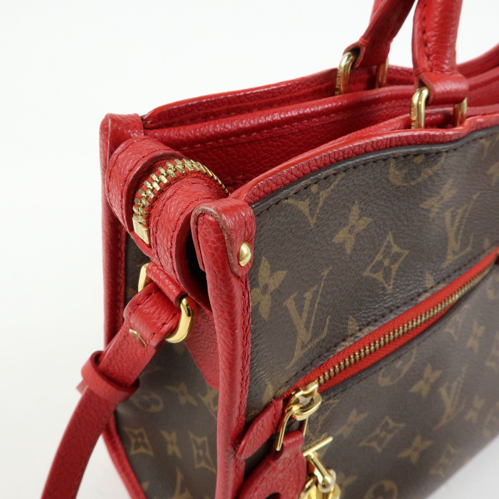 Louis Vuitton Monogram Popincourt PM 2Way Shoulder Bag Brown M43433