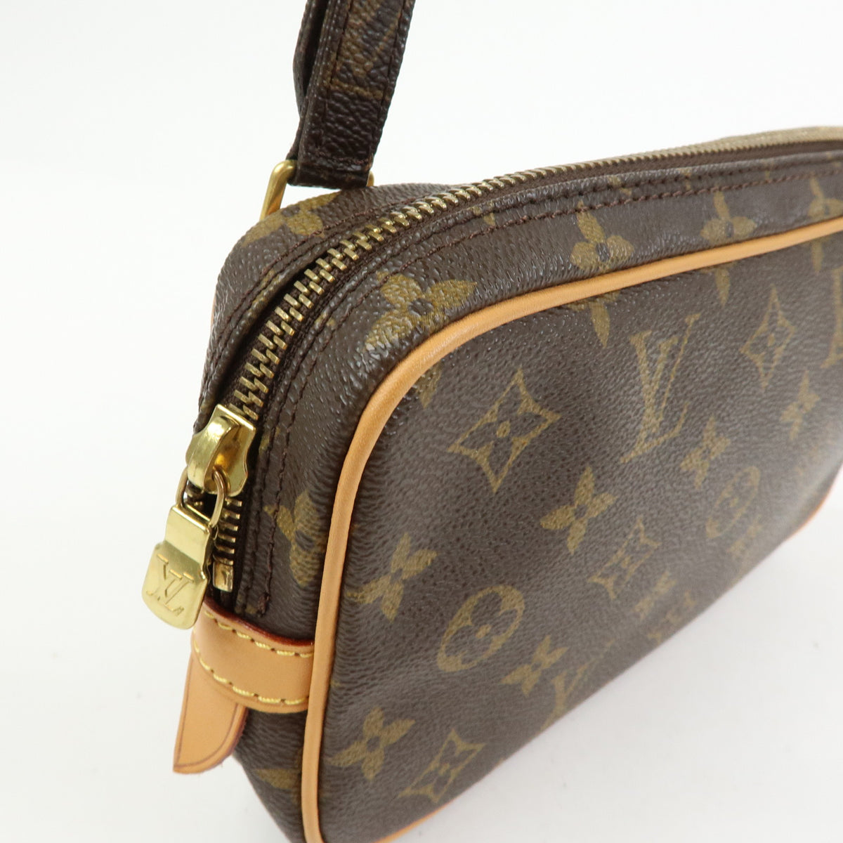 Louis Vuitton Monogram Pochette Marly Bandouliere Bag Brown M51828